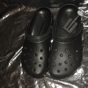 Black Crocs (with box)
